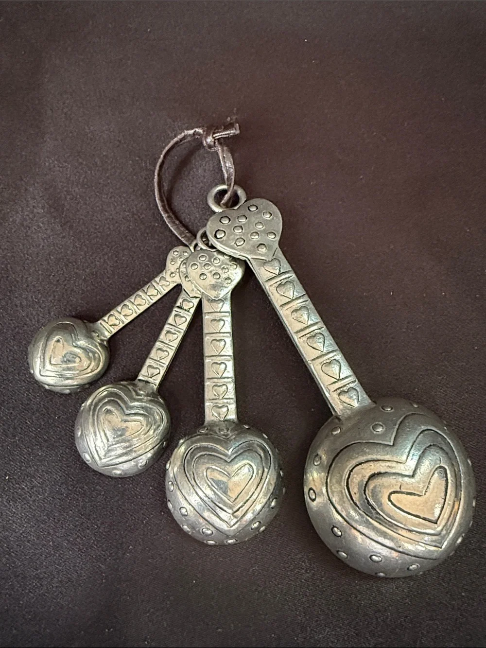 GANZ Silver-Tone Heart Measuring Spoon Set